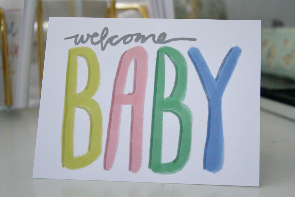 Welcome Baby Greeting Card