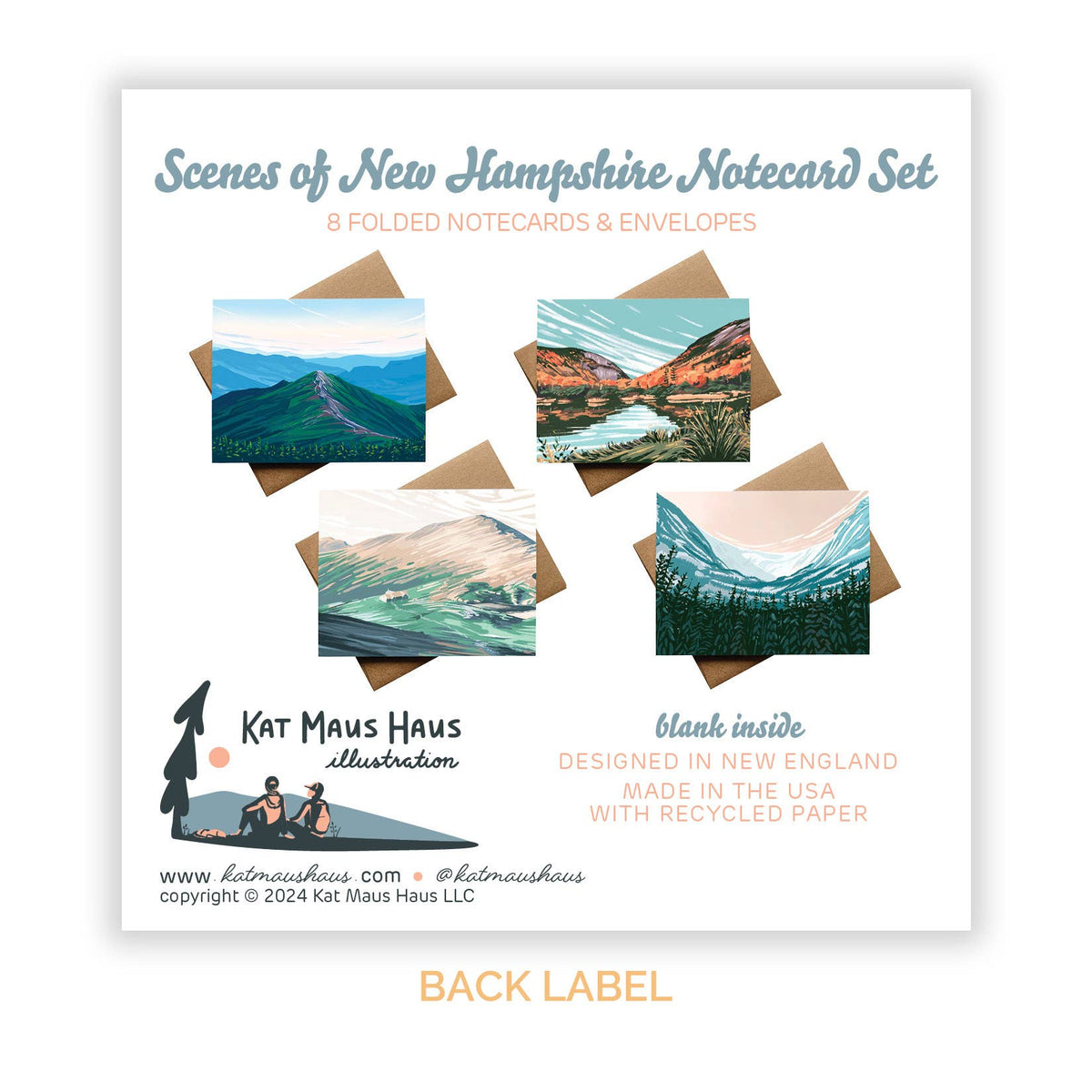 Scenes of New Hampshire Notecard Set