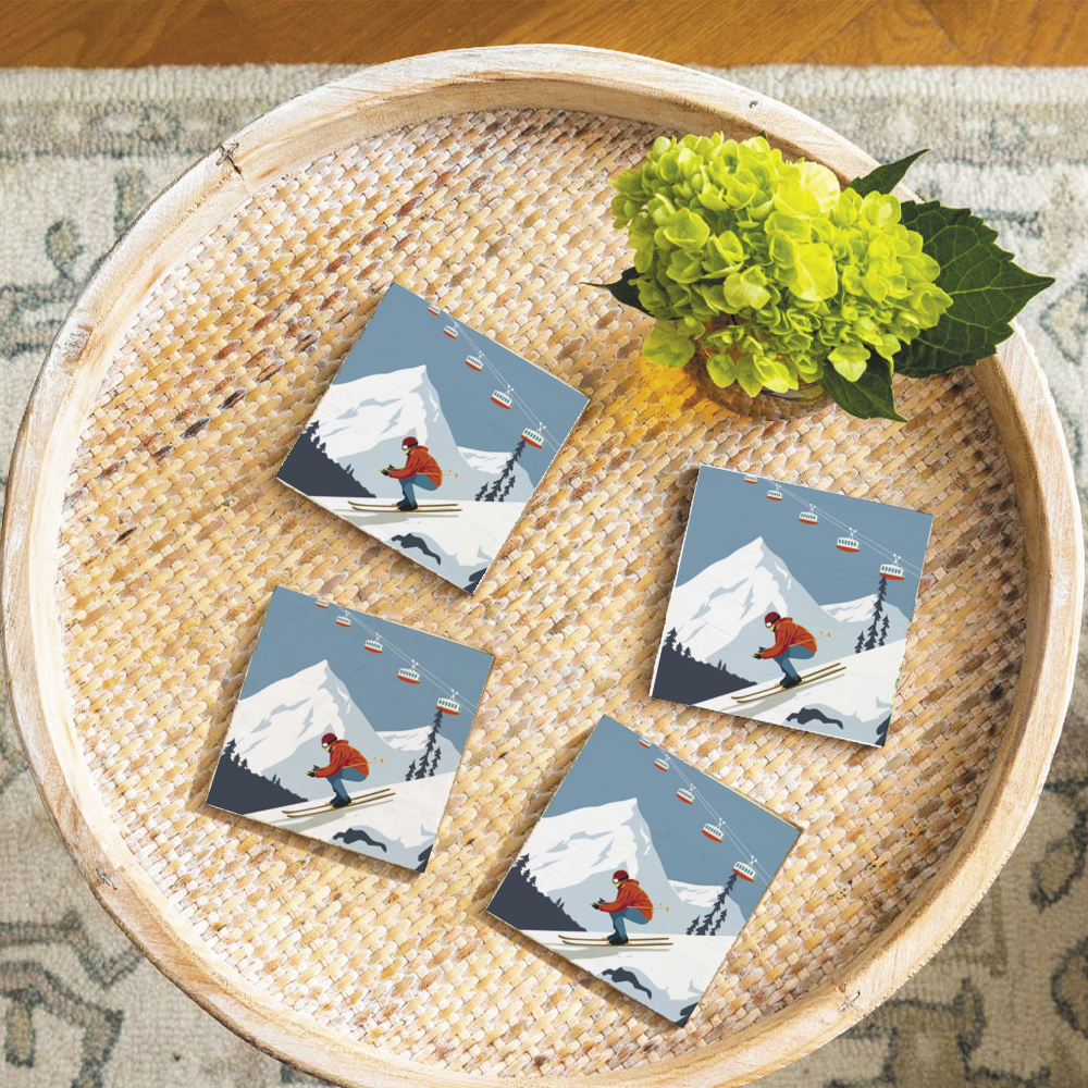 Bluebird Ski Day Coaster (Single)