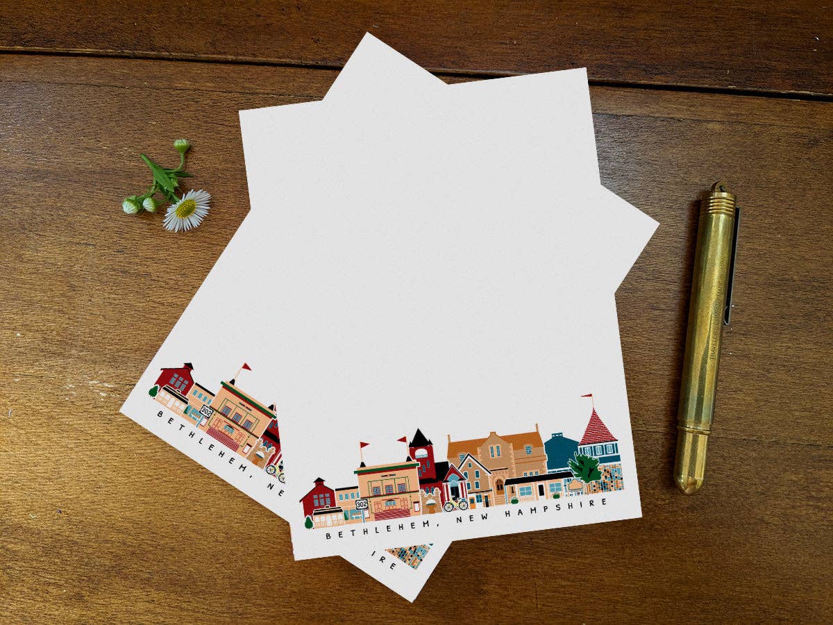 Bethlehem New Hampshire Cityscape Notepad