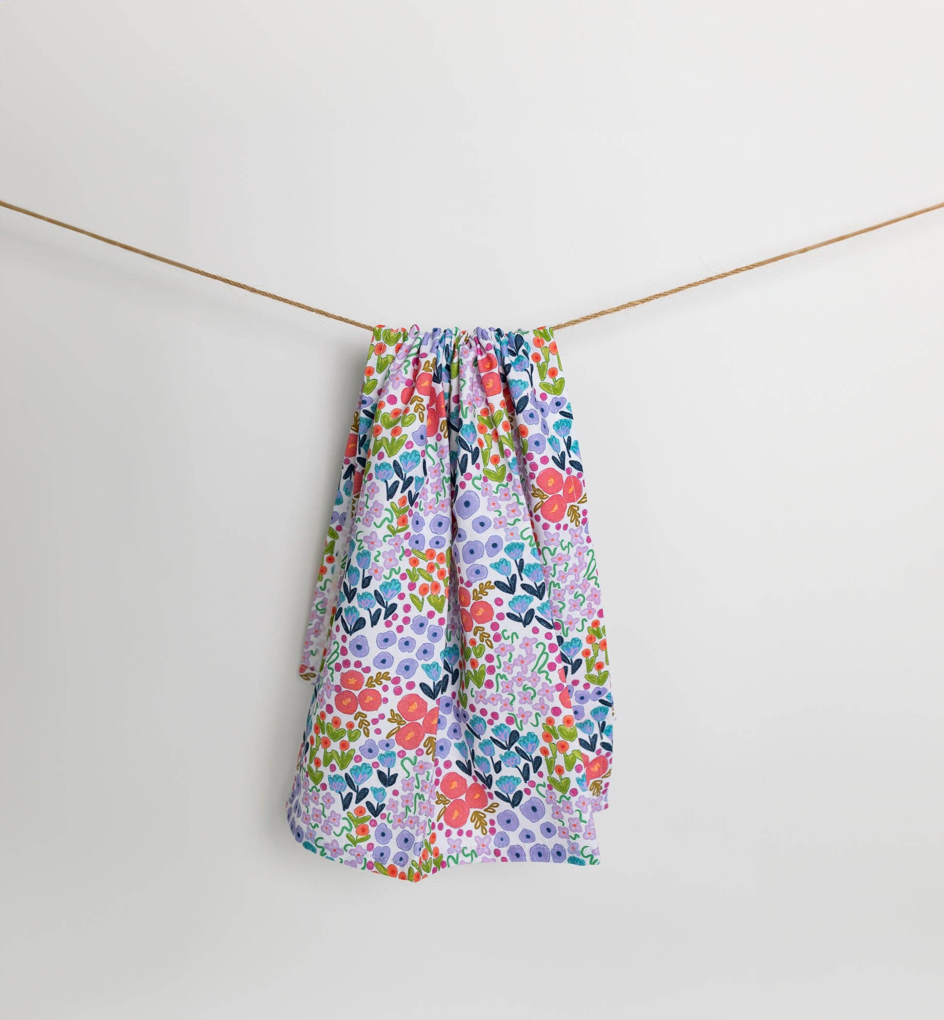 Ellender White Floral Tea Towel Set