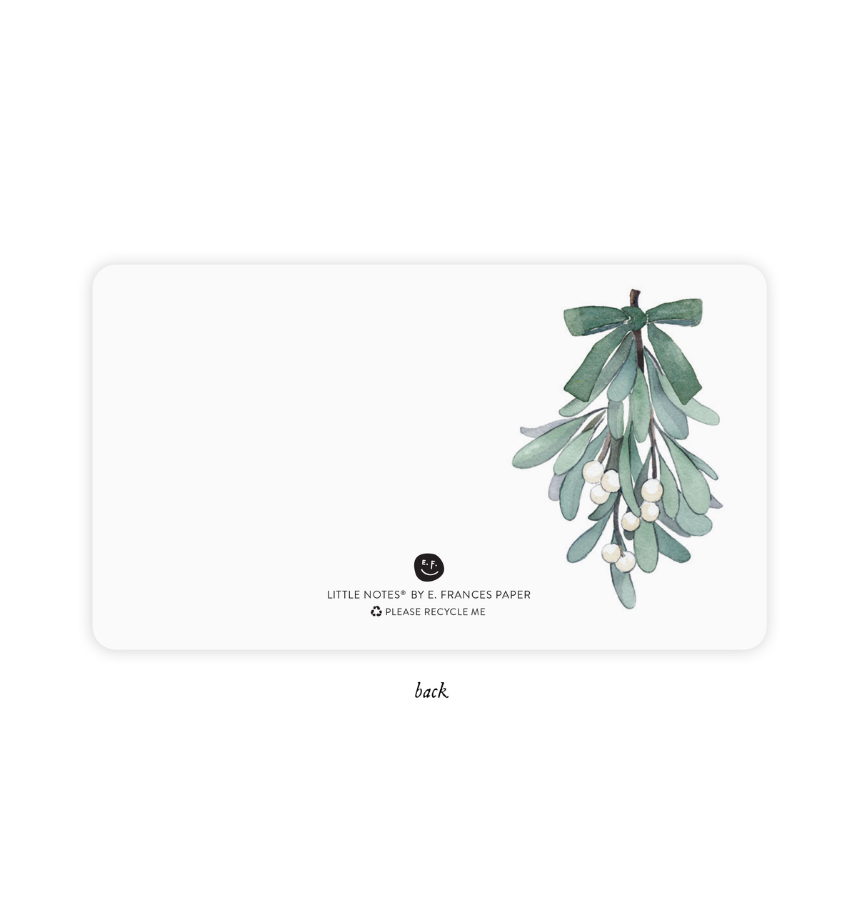 Mistletoe Little Notes® — Mini Notecard Set