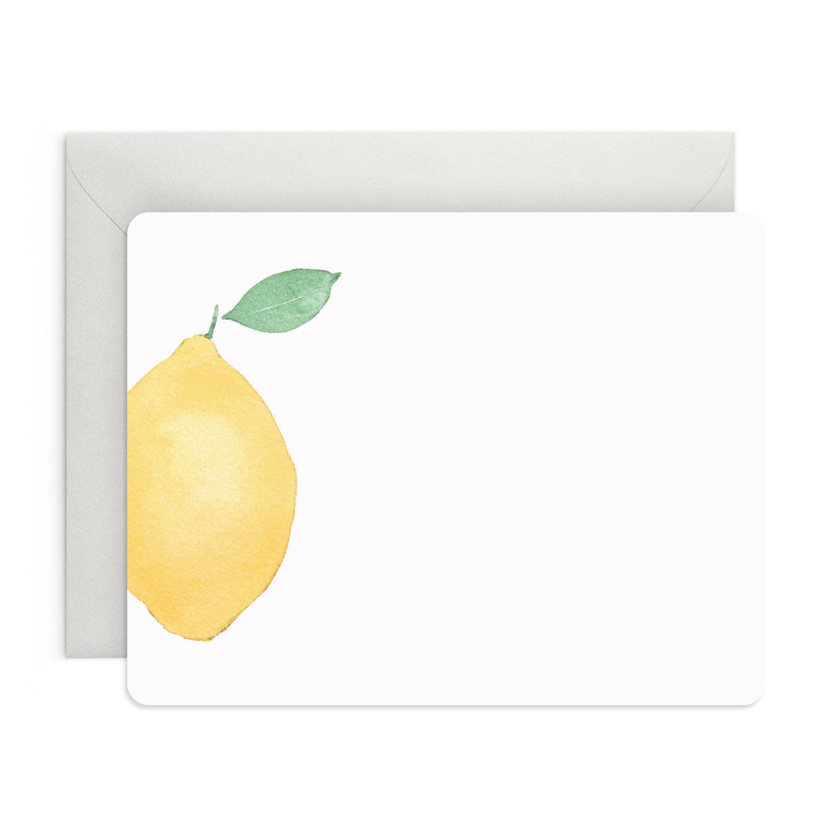 Lemon Flat Note — Boxed Set of 8