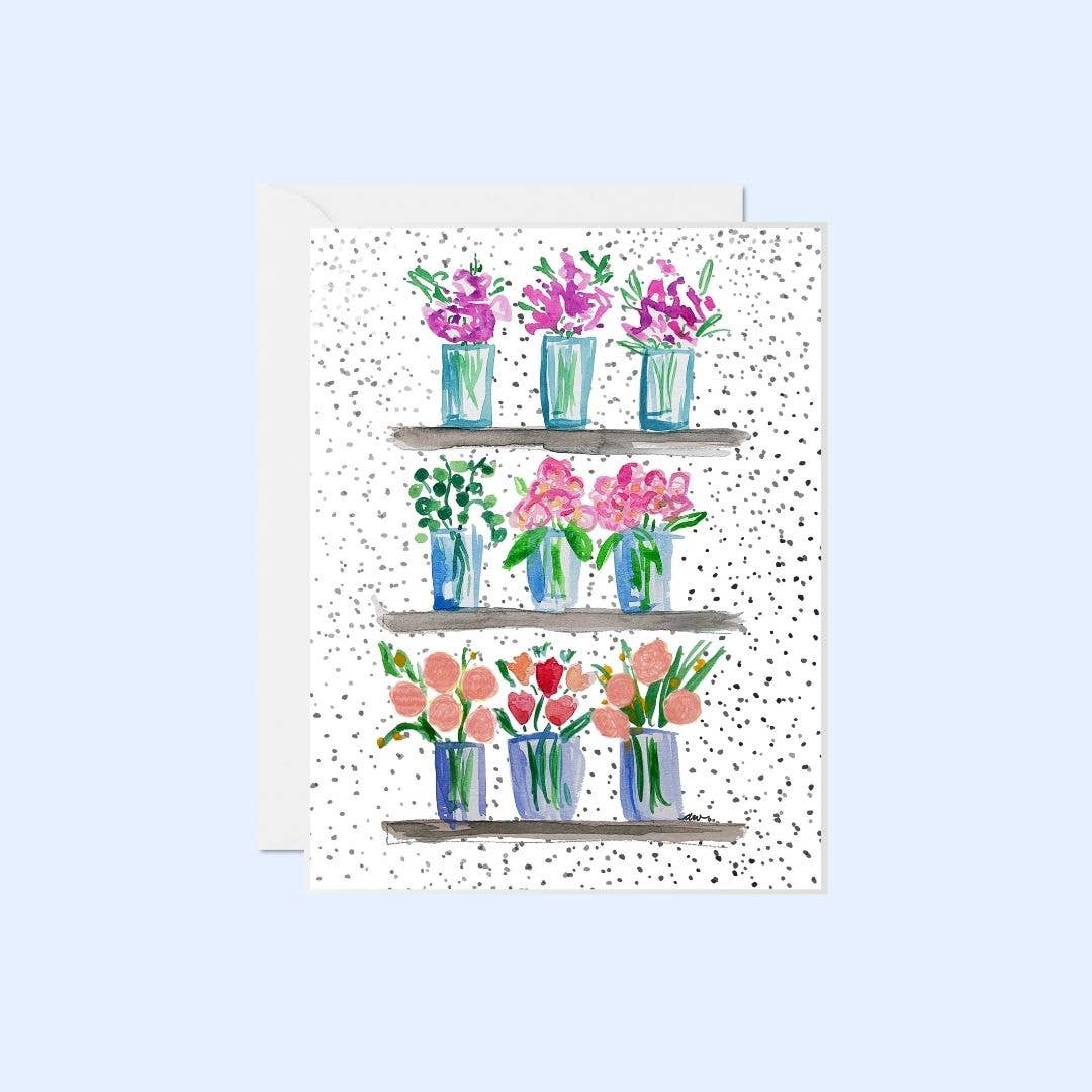 Wallflowers Floral Notecard Set