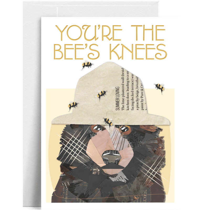 Bear You're The Bees Knees Greeting Card