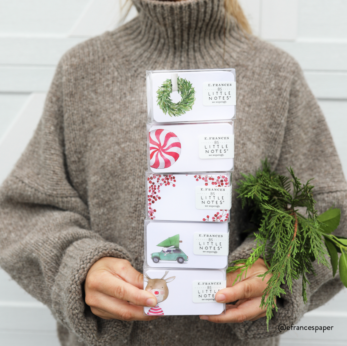 Stripey Tree Little Notes® — Mini Notecard Set