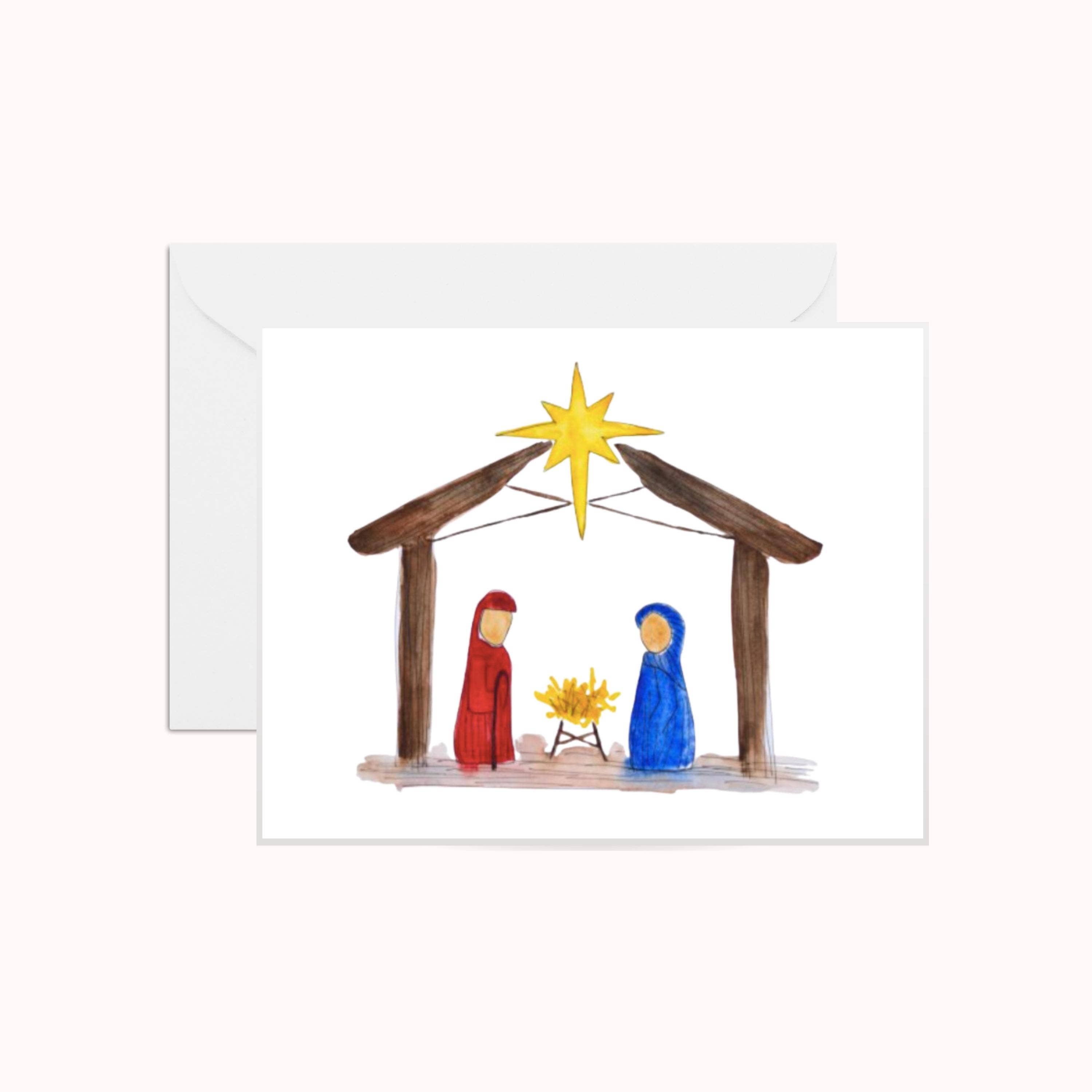 Nativity — Christmas Greeting Card