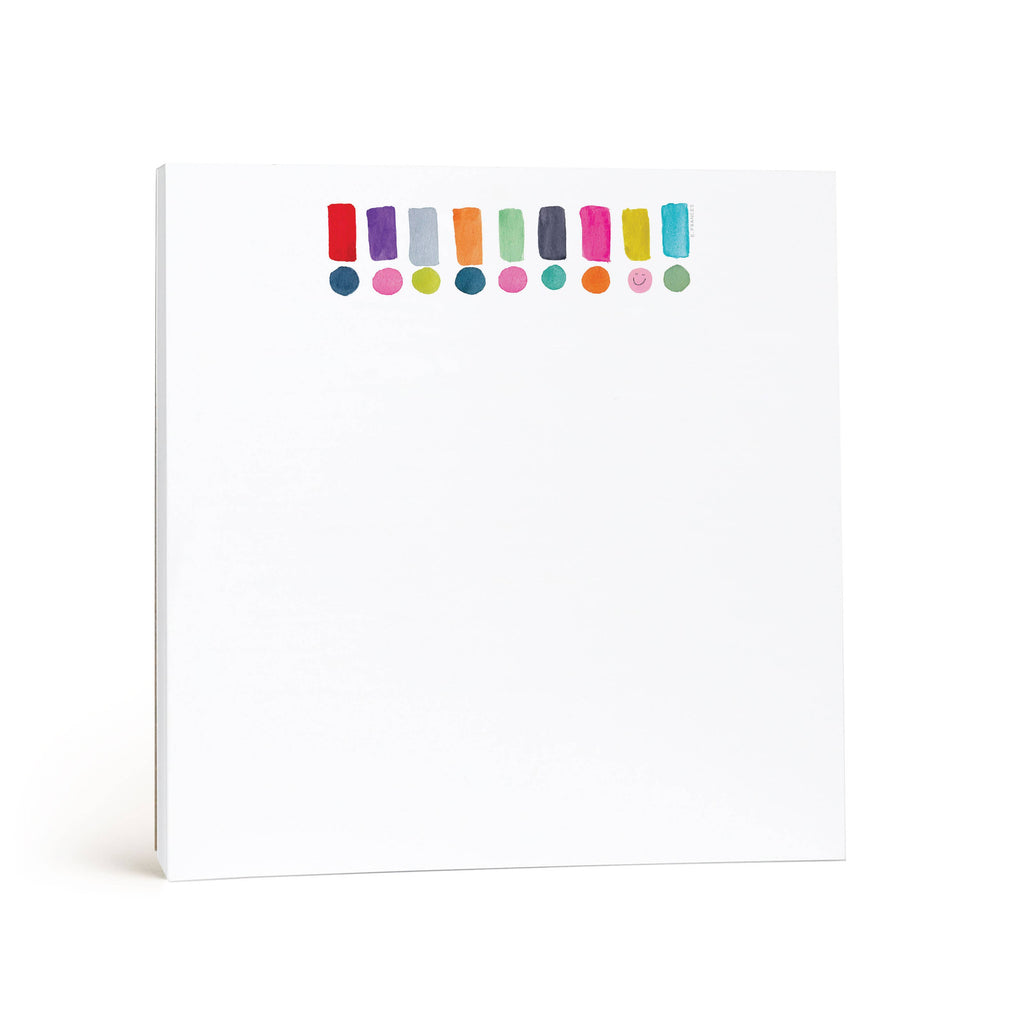 Happy Dots Exclamation — Chunky Notepad
