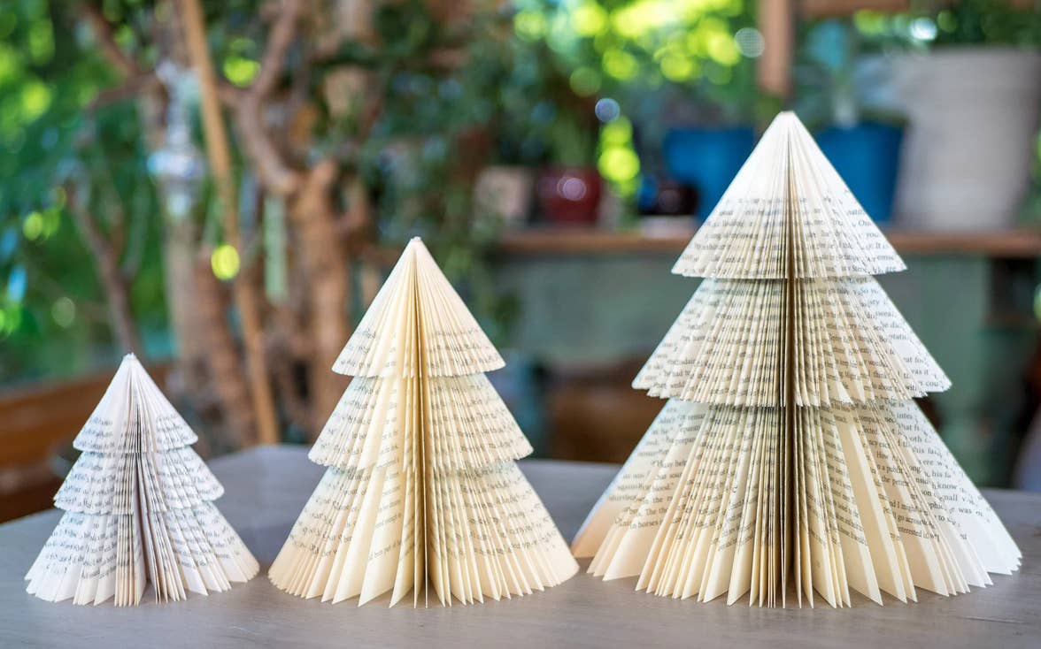 Repurposed Book Christmas Tree