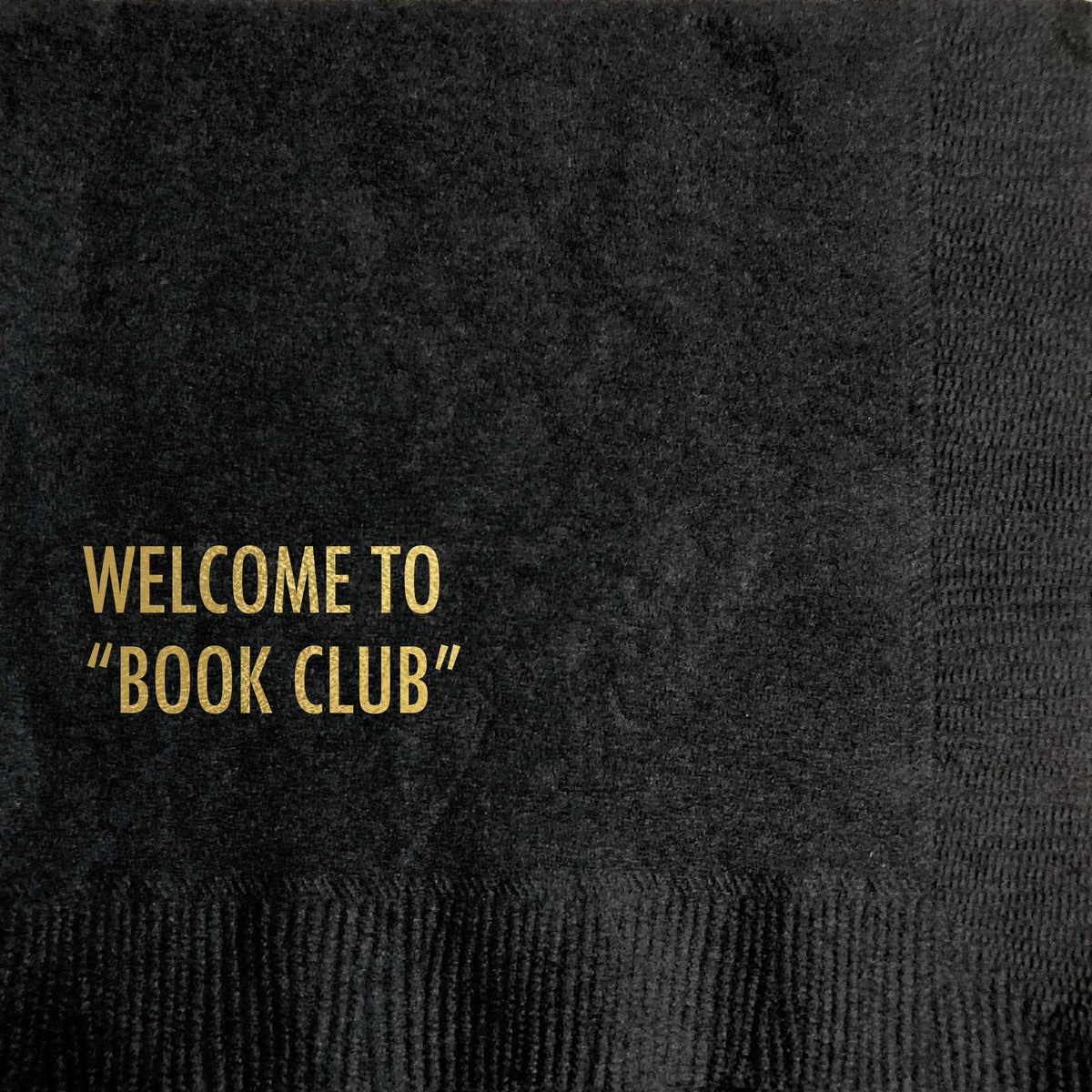 "Welcome to Book Club" Cocktail Napkin