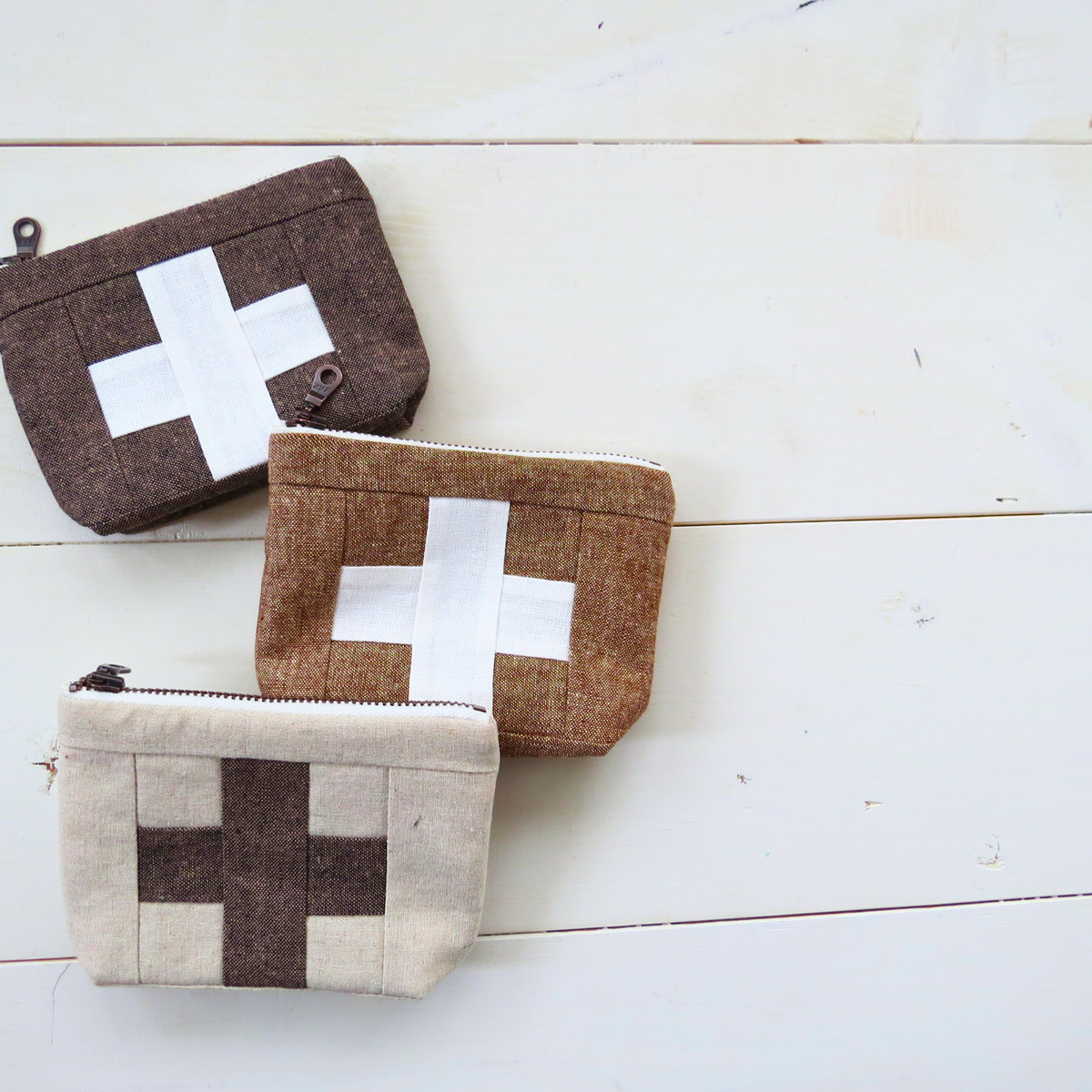 Handmade First Aid Travel Bag | Cream/Tobacco