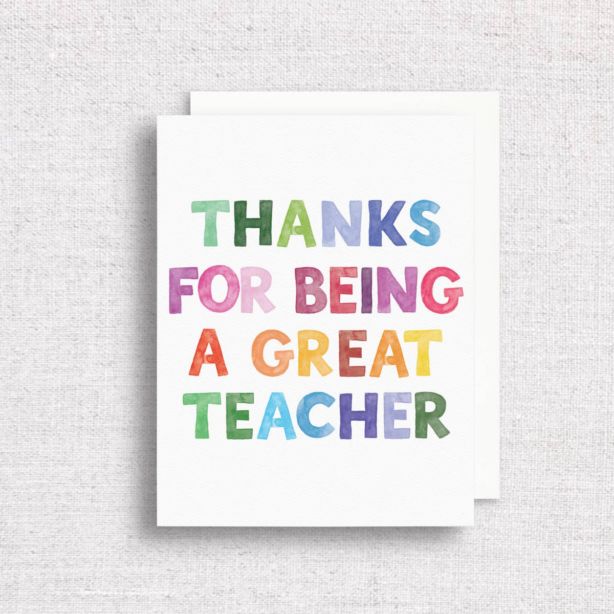 Great Teacher — Thank You Card