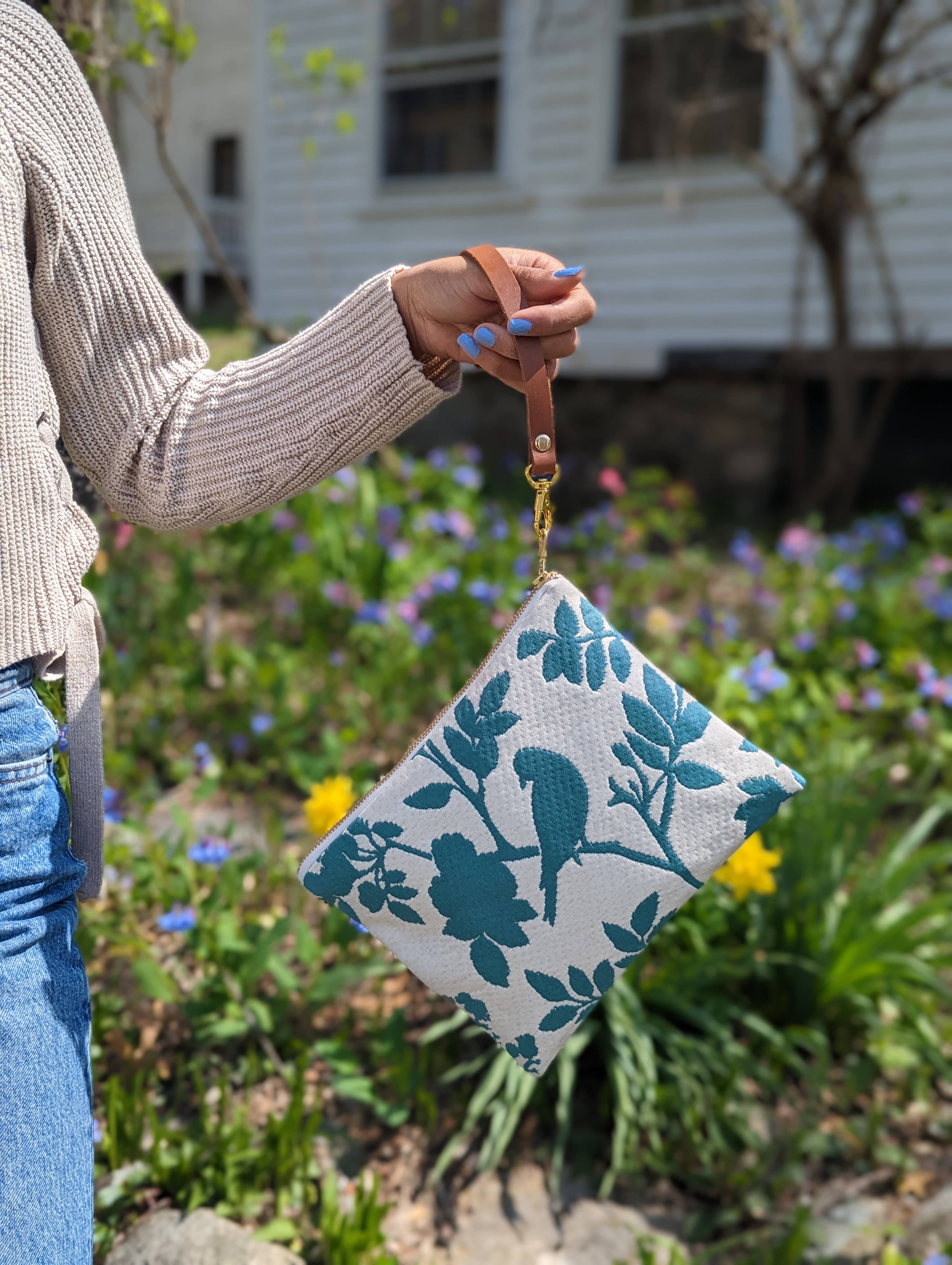 Bird Silhouette Wristlet Purse