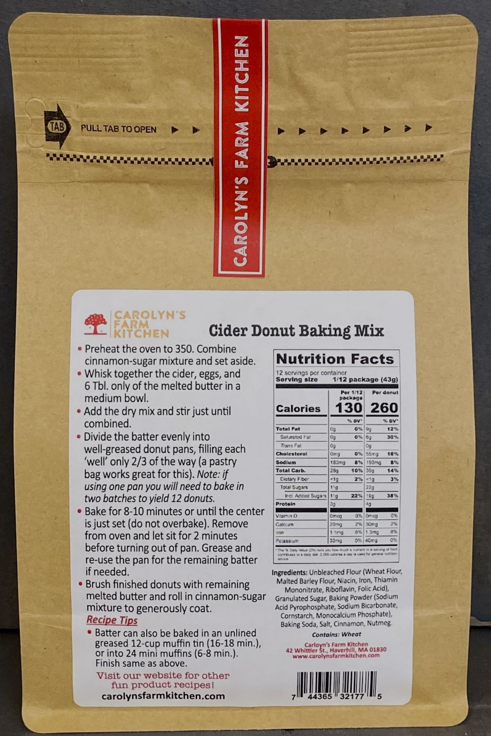 Cider Donut Baking Mix